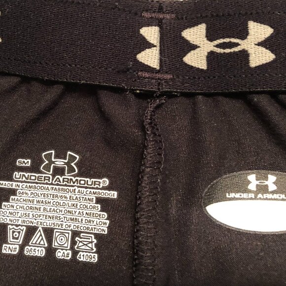 Under Armour 2.5" Pull-on Shorts with Elasticized Waistband Black Size S - Picture 7 of 8